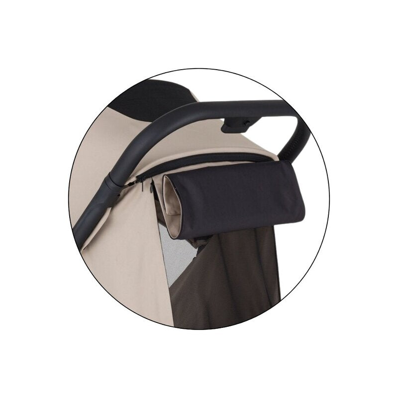 Carucior sport, Petite&Mars, Flip, Pliere compacta cu o mana, Spatar reglabil pana la pozitie de somn, Suport picioare reglabil, Copertina extensibila cu protectie UPF50+, Pana la 22 kg, 0 luni+, Bej