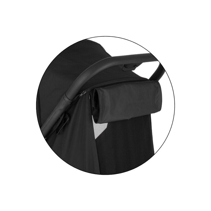 Carucior sport, Petite&Mars, Flip, Pliere compacta cu o mana, Spatar reglabil pana la pozitie de somn, Suport picioare reglabil, Copertina extensibila cu protectie UPF50+, Pana la 22 kg, 0 luni+, Negru