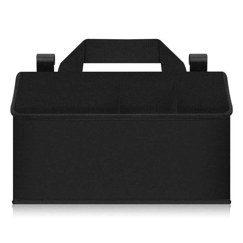 Organizator multifunctional, Lionelo, Sidepocket M, 43x15x23 cm, 3 compartimente, Universal, Constructie ranforsata, Negru