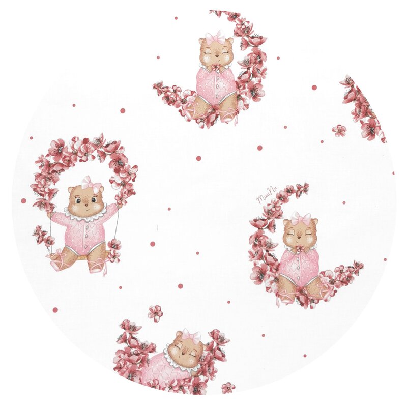 Perna pentru alaptat, MimiNu, Tip manson, Din bumbac certificat Oeko Tex Standard 100, 25 cm, Design, Betty