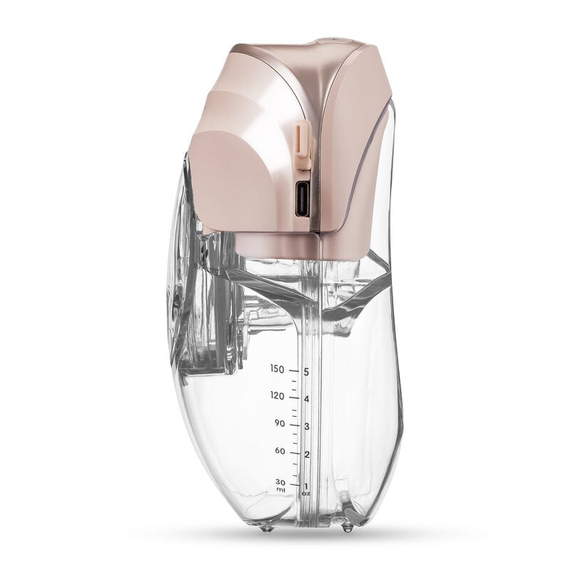 Pompa de san, Lionelo, Fidi Free Slim Duo, Portabila, Cu accesorii, Hands-free, Trifazata, Panou control, Autonomie pana la 3 h, 9 functii de masaj, Silentioasa- 40 db, Capacitate 150 ml, Roz