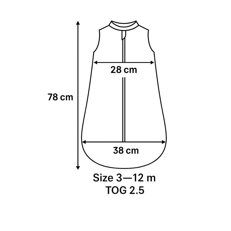 Sac de dormit, MimiNu, Premium, Din bumbac interlock, Materiale certificate Oeko Tex Standard 100, Cu fermoar, 3 - 12 luni, 2.5 Tog, Soft Beige