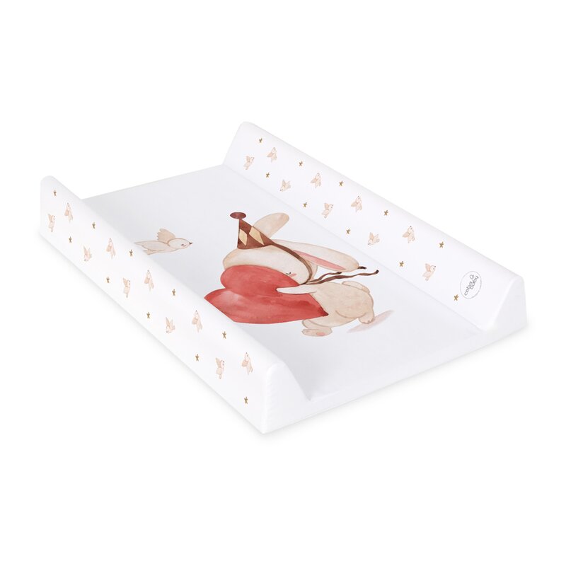 Saltea de infasat, Ceba Baby, Moale, Pentru comode si masute de infasat, 50x70 cm, Fara BPA, Certificata Oeko-Tex Standard 100, 0 luni+, Basic Pierrot