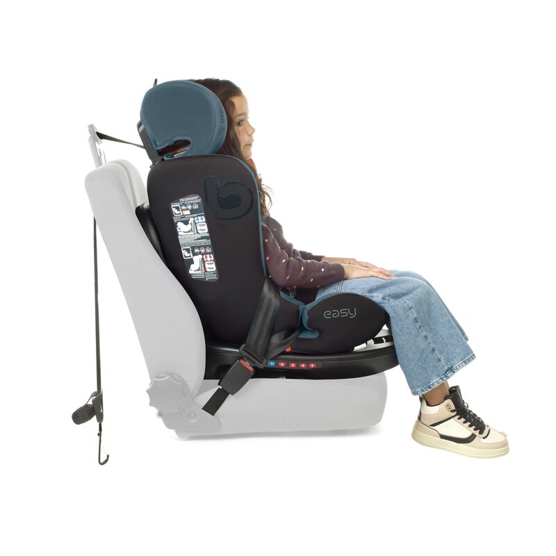 Scaun auto, Be Cool, Easy I-Size, Rotire 360 grade, 40 - 150 cm, 0 - 36 kg, Cu Isofix si Centura Top Tether, Conform cu standardul european de securitate ECE R129, Be Grass