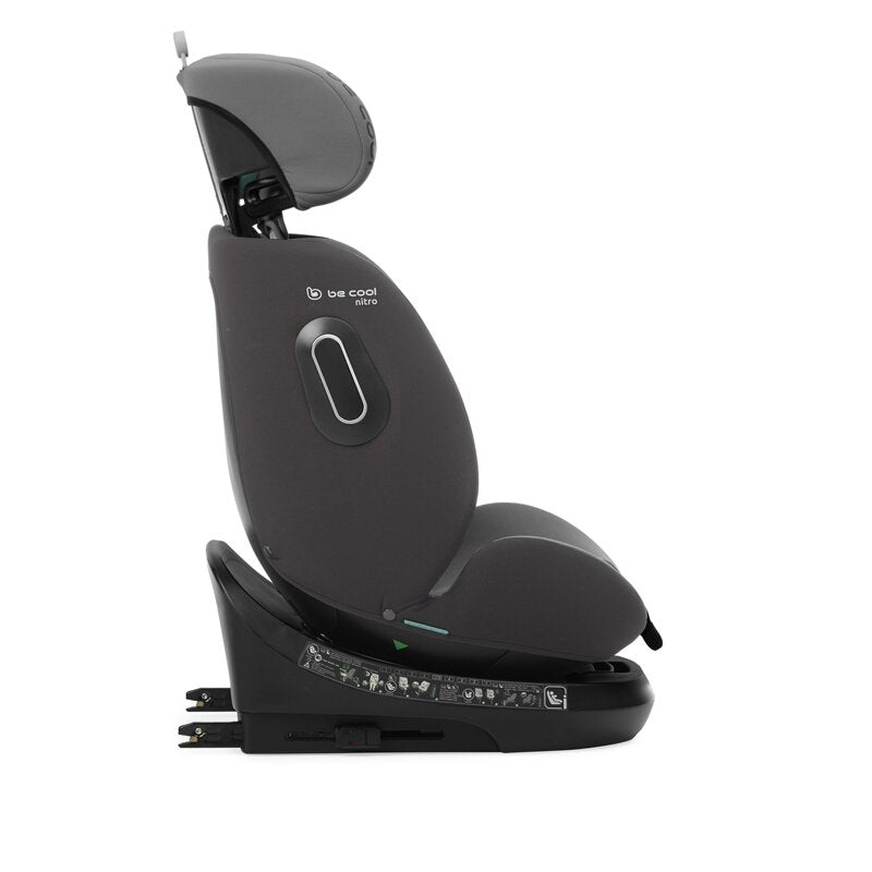 Scaun auto, Be Cool, Nitro, I-Size, Rotire 360 grade, 40-150 cm, 0-36 kg, Cu Isofix, ECE R129, Be Smoke