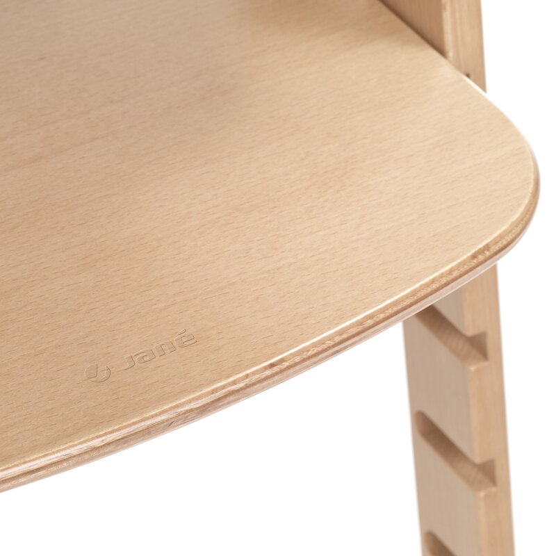 Scaun de masa multifunctional pliabil, Jane, Forest, De la 6 luni la adult, Din lemn fag, Greutate maxima 100 Kg, Sage