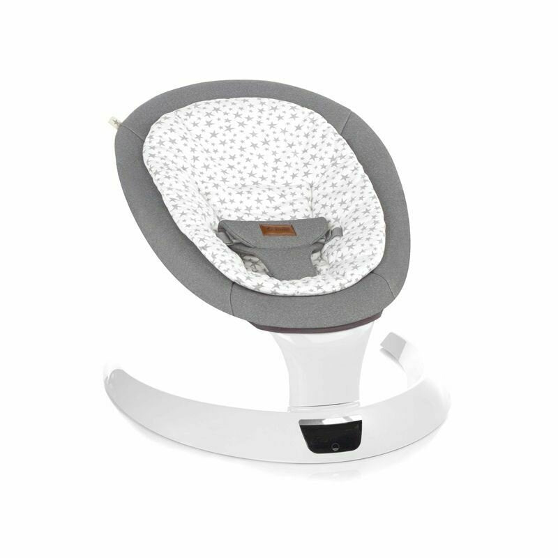 Balansoar electric, Jane, Moon, Cu 5 trepte de viteza, Timer, 12 melodii si 5 sunete ale naturii, Conform cu standardul european EN 12790:2023, Mist
