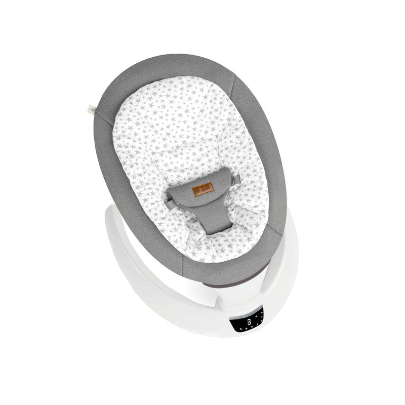 Balansoar electric, Jane, Moon, Cu 5 trepte de viteza, Timer, 12 melodii si 5 sunete ale naturii, Conform cu standardul european EN 12790:2023, Star
