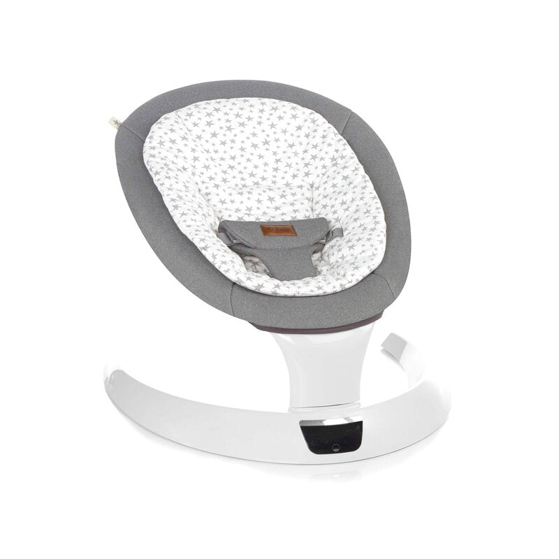 Balansoar electric, Jane, Moon, Cu 5 trepte de viteza, Timer, 12 melodii si 5 sunete ale naturii, Conform cu standardul european EN 12790:2023, Star