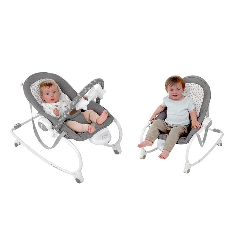 Balansoar, Jane, Evolution, Cu vibratii si melodii, Bara de jucarii si spatar reglabil, Conform cu standardul european de siguranta EN 12790:2023, Sesame