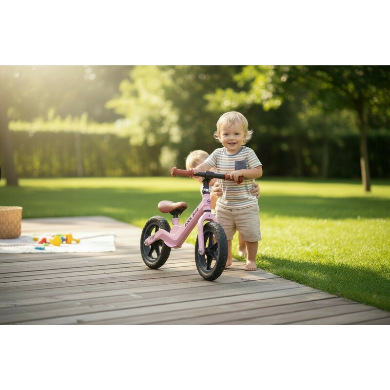 Bicicleta fara pedale, Free2Move, Cool Bike, Cu ghidon si sa reglabile, Roti din EVA, Pana in 30 Kg, Roti 12 inch, 24 luni+, Verde