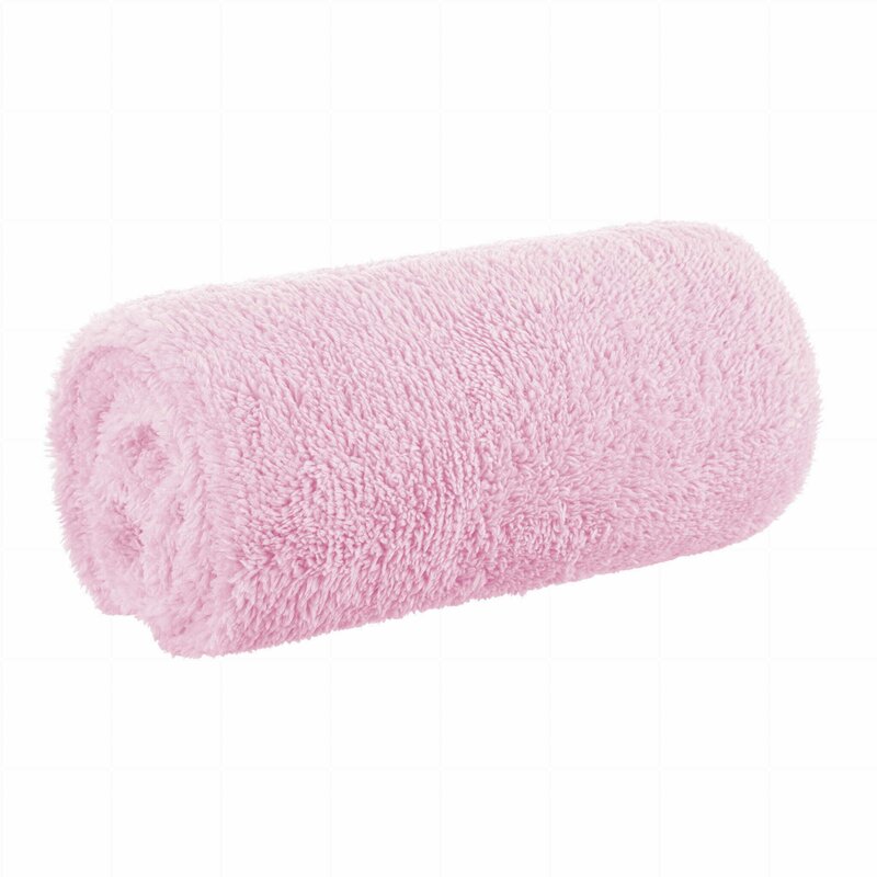 Paturica pufoasa, Bocioland, Pentru copii, Din fleece, Dimensiune mare 80 x 100 cm, Pink