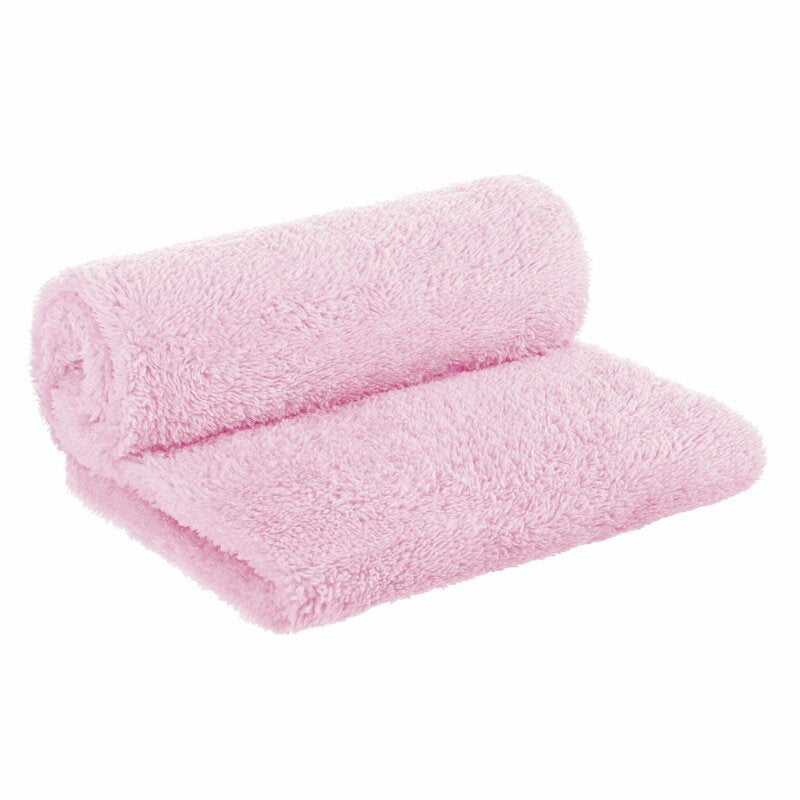 Paturica pufoasa, Bocioland, Pentru copii, Din fleece, Dimensiune mare 80 x 100 cm, Pink
