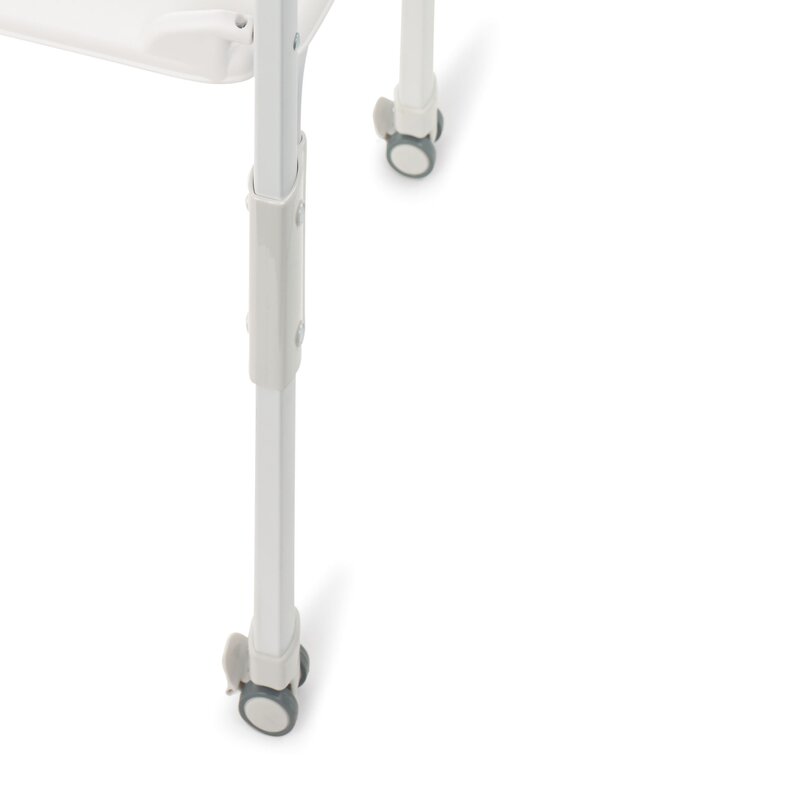 Cadita de baie cu suport, Jane, Flip, Cu 2 pozitii anatomice, Cu masuta de infasat, Cu tavita si compartimente pentru accesorii, Conform cu standardele europene EN 17072:2018EN 12221:2008+A1:2013, Sage