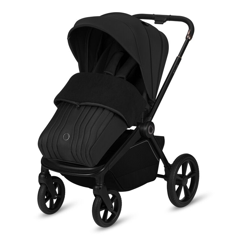 Carucior 2 in 1, Lionelo, Freya, Landou si salteluta ventilate, Pliabil, Reglare spatar-3 pozitii, Suport de picioare-4 pozitii, Maner reglabil-3 pozitii, Adaptori inclusi compatibili cu Cybex, Maxi-Cosi, Kiddy, Avionaut, Sustine 22 kg, 0luni+, Negru