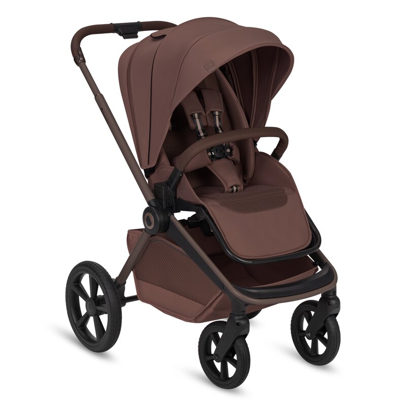 Carucior 2 in 1, Lionelo, Freya, Landou si salteluta ventilate, Pliabil, Reglare spatar-3 pozitii, Suport de picioare-4 pozitii, Maner reglabil-3 pozitii, Adaptori inclusi compatibili cu Cybex, Maxi-Cosi, Kiddy, Avionaut, Sustine 22 kg, 0luni+, Maro