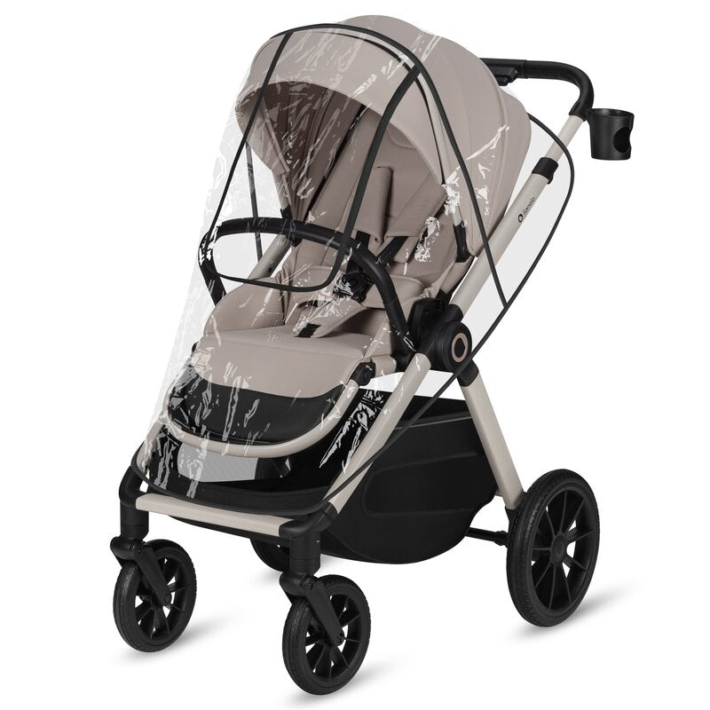 Carucior 2 in 1, Lionelo, Layla, Pana la 22 kg, Cadru aluminiu, Cu landou intarit si salteluta din spuma AirDots, Reversibil, Cu ventilatie 3D, Cu accesorii, EN1888-1, EN1888-2, EN1466, Bej