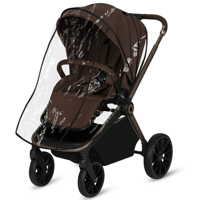 Carucior 2 in 1, Lionelo, Mika Plus, Cadru din aluminiu, Cu landou intarit si salteluta moale, Reversibil, Cu sistem de ventilatie 3D, Cu accesorii, Pana la 22 kg, Conform cu EN1888-1 EN1888-2, EN1466, Mocha Mousse