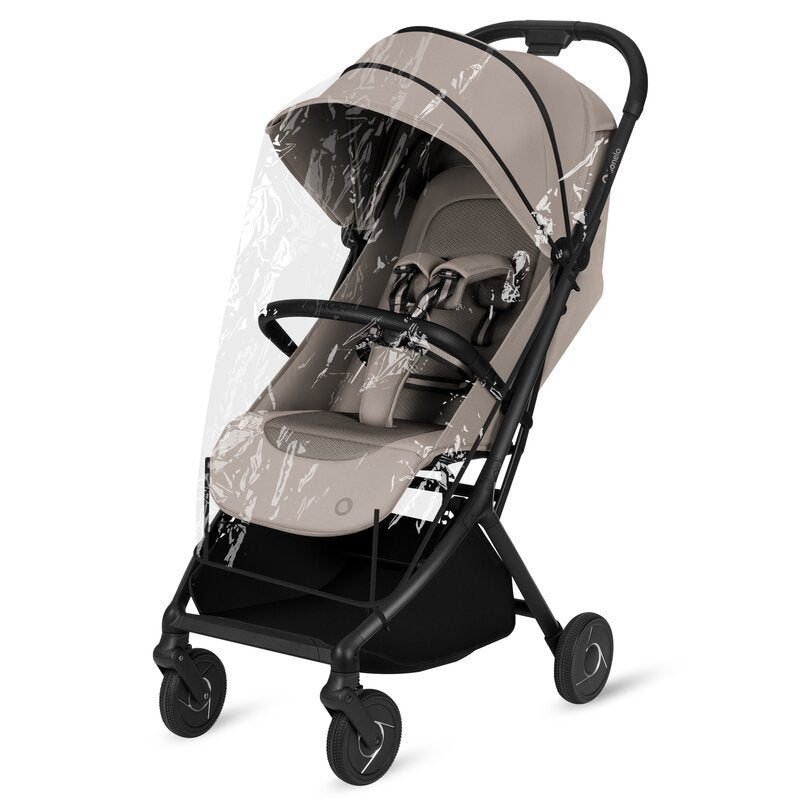 Carucior 2 in 1, Lionelo, Sia Flex, 7.6 kg, Include landou pliabil pe cadru, Ultracompact, Pliere rapida cu o mana, Copertina UPF50+, Cu accesorii incluse, 0-48 luni, Sustine 22 kg, Bej