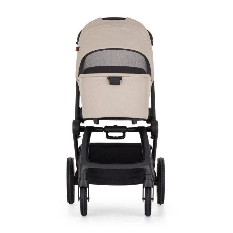Carucior 2 in 1, Petite&Mars, Scout, Cu landou pliabil, Reversibil, Spatar si suport de picioare reglabile in 3 pozitii, Maner ajustabil, Cu accesorii, Pana la 22 kg, 0 luni+, Bej