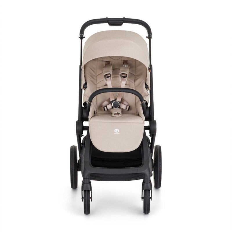 Carucior 2 in 1, Petite&Mars, Scout, Cu landou pliabil, Reversibil, Spatar si suport de picioare reglabile in 3 pozitii, Maner ajustabil, Cu accesorii, Pana la 22 kg, 0 luni+, Bej