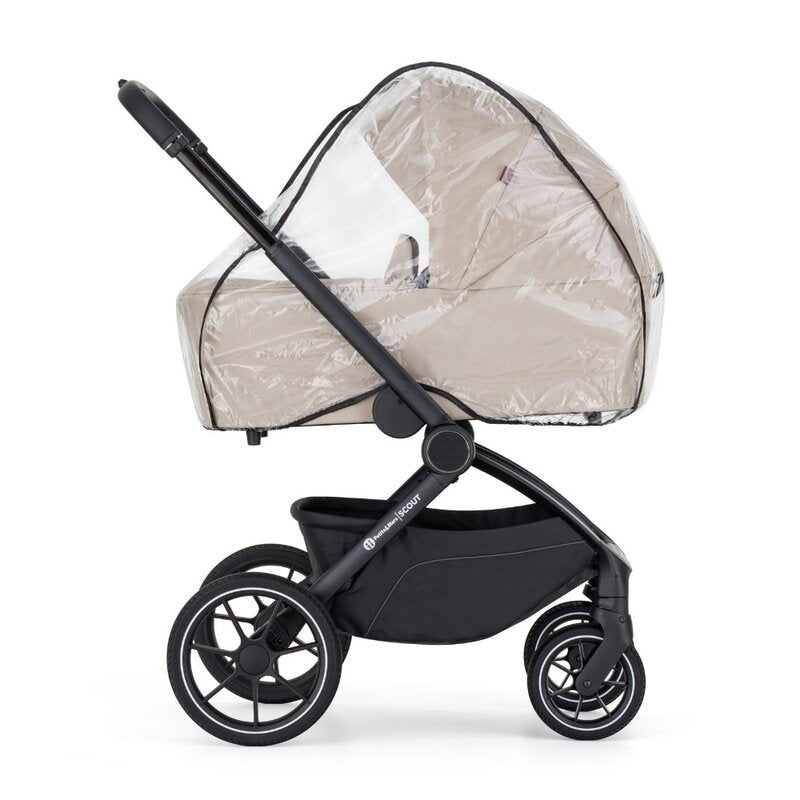 Carucior 2 in 1, Petite&Mars, Scout, Cu landou pliabil, Reversibil, Spatar si suport de picioare reglabile in 3 pozitii, Maner ajustabil, Cu accesorii, Pana la 22 kg, 0 luni+, Bej