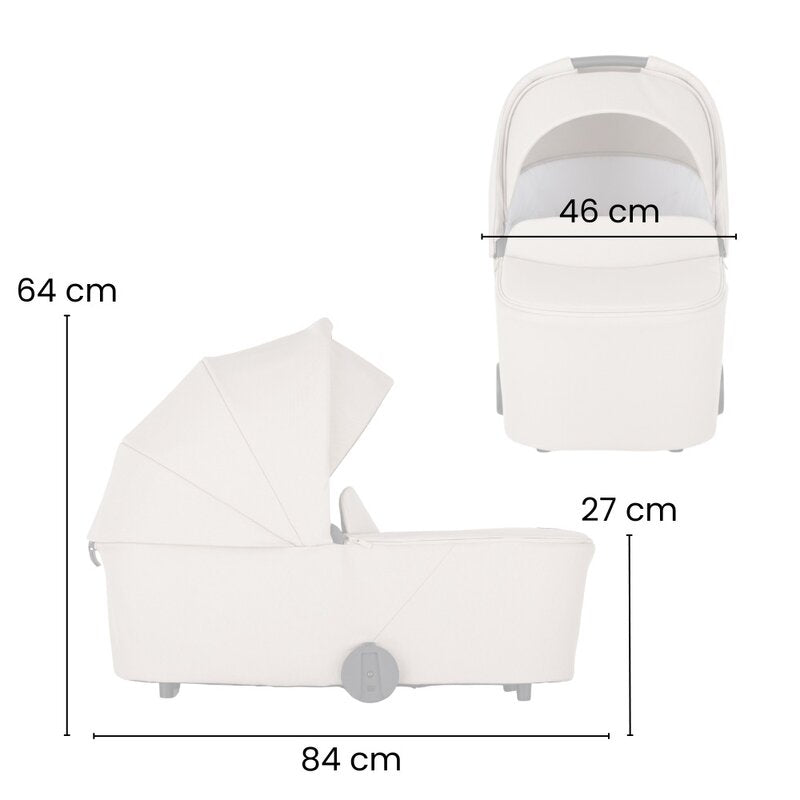 Carucior 2 in 1, Petite&Mars, Scout, Cu landou pliabil, Reversibil, Spatar si suport de picioare reglabile in 3 pozitii, Maner ajustabil, Cu accesorii, Pana la 22 kg, 0 luni+, Bej