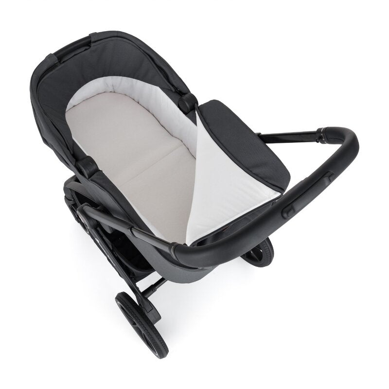 Carucior 2 in 1, Petite&Mars, Scout, Cu landou pliabil, Reversibil, Spatar si suport de picioare reglabile in 3 pozitii, Maner ajustabil, Cu accesorii, Pana la 22 kg, 0 luni+, Gri