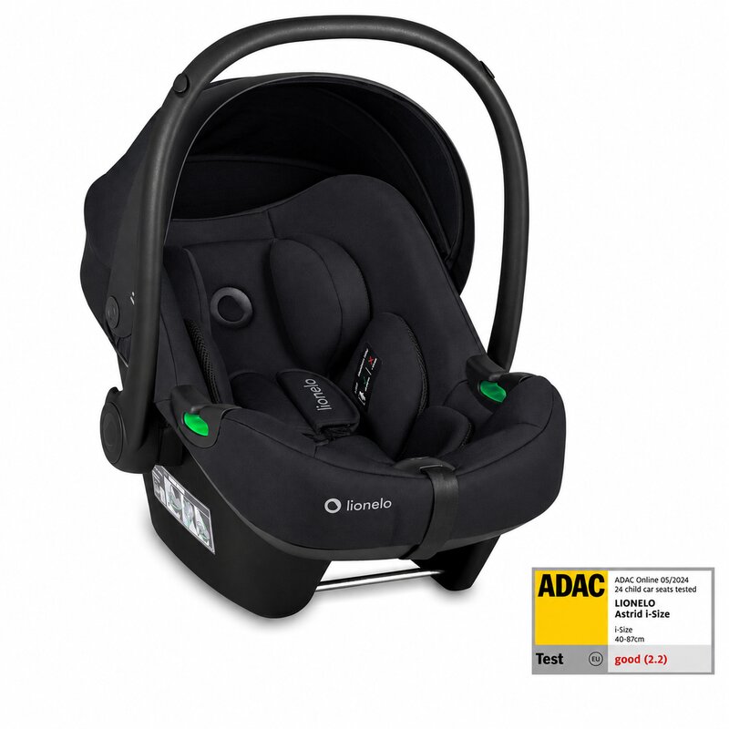 Carucior 3 in 1, Lionelo, Carmine, Cu scoica ADAC, Landou anti-reflux, Salteluta ventilata, Reglare spatar in 3 pozitii, Suport de picioare in 3 pozitii, Maner reglabil in 5 pozitii, Sustine 22 kg, Cu accesorii, 0 luni+, Ciocolatiu