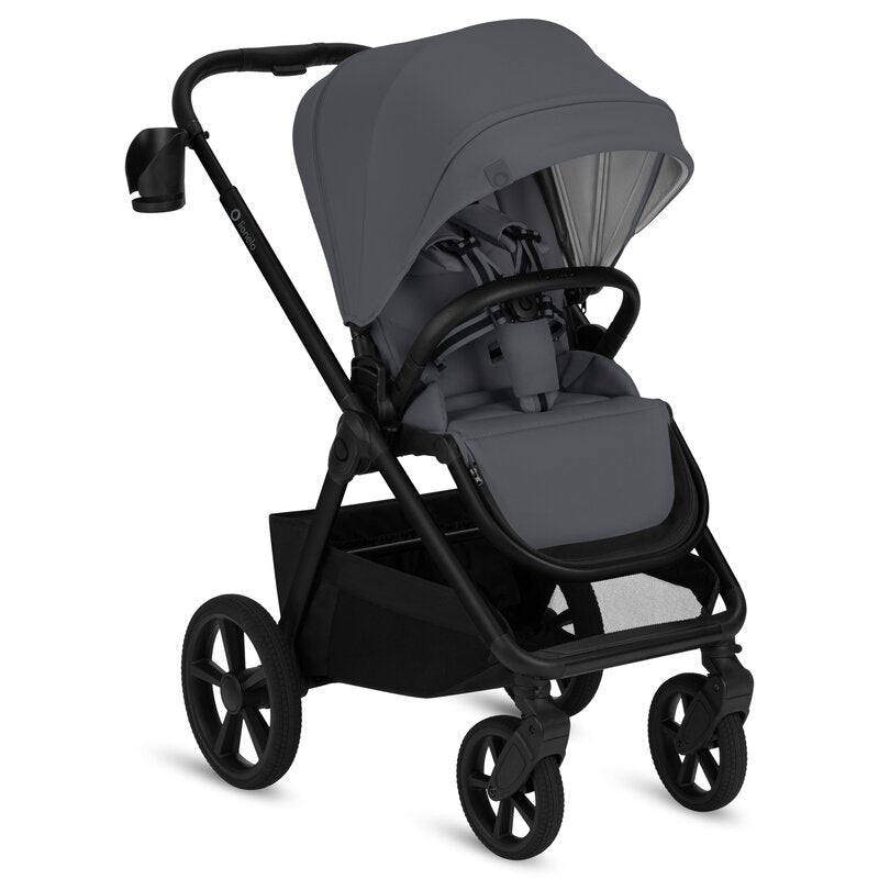 Carucior 3 in 1, Lionelo, Carmine, Cu scoica ADAC, Landou anti-reflux, Salteluta ventilata, Reglare spatar in 3 pozitii, Suport de picioare in 3 pozitii, Maner reglabil in 5 pozitii, Sustine 22 kg, Cu accesorii, 0 luni+, Gri
