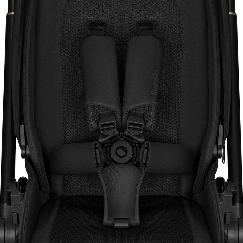 Carucior 3 in 1, Lionelo, Freya, Cu scoica ADAC, Landou si salteluta ventilate, Pliabil, Reglare spatar in 3 pozitii, Suport de picioare in 4 pozitii, Maner reglabil in 3 pozitii, Sustine 22 kg, Cu accesorii, 0 luni+, Negru