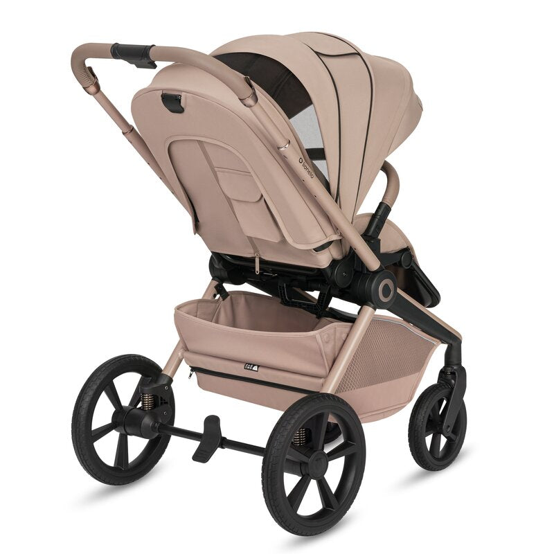 Carucior 3 in 1, Lionelo, Freya, Cu scoica ADAC, Landou si salteluta ventilate, Pliabil, Reglare spatar in 3 pozitii, Suport de picioare in 4 pozitii, Maner reglabil in 3 pozitii, Sustine 22 kg, Cu accesorii, 0 luni+, Bej