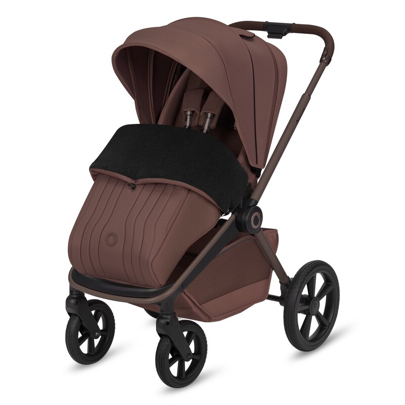Carucior 3 in 1, Lionelo, Freya, Cu scoica ADAC, Landou si salteluta ventilate, Pliabil, Reglare spatar in 3 pozitii, Suport de picioare in 4 pozitii, Maner reglabil in 3 pozitii, Sustine 22 kg, Cu accesorii, 0 luni+, Maro