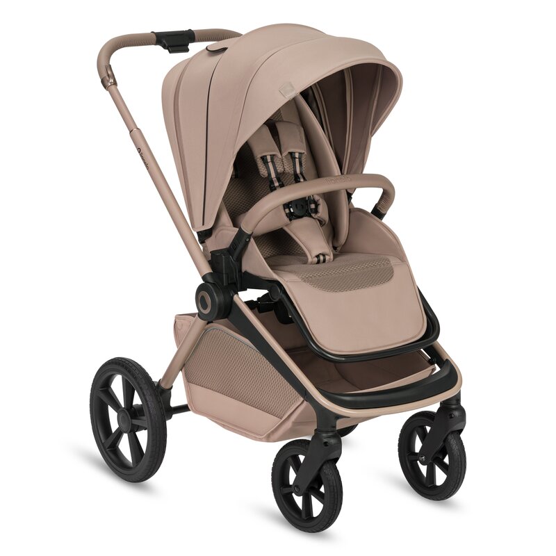 Carucior 3 in 1, Lionelo, Freya, Cu scoica ADAC, Landou si salteluta ventilate, Pliabil, Reglare spatar in 3 pozitii, Suport de picioare in 4 pozitii, Maner reglabil in 3 pozitii, Sustine 22 kg, Cu accesorii, 0 luni+, Bej