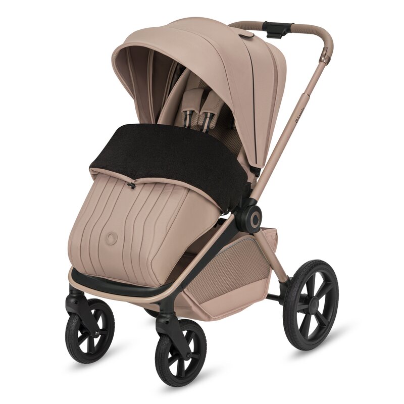 Carucior 3 in 1, Lionelo, Freya, Cu scoica ADAC, Landou si salteluta ventilate, Pliabil, Reglare spatar in 3 pozitii, Suport de picioare in 4 pozitii, Maner reglabil in 3 pozitii, Sustine 22 kg, Cu accesorii, 0 luni+, Bej