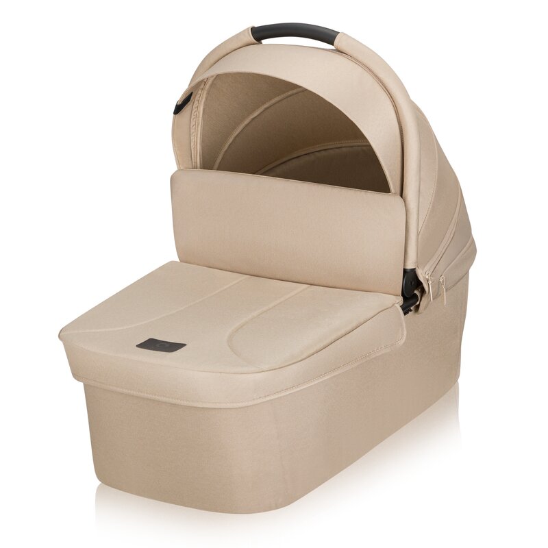 Carucior 3 in 1, Lionelo, Meril, Cu landou de dimensiune XL, Reversibil, Cu scoica auto testata ADAC, Cu accesorii, Pana la 22 kg, Conform cu EN1888-1 EN1888-2, EN1466, Bej