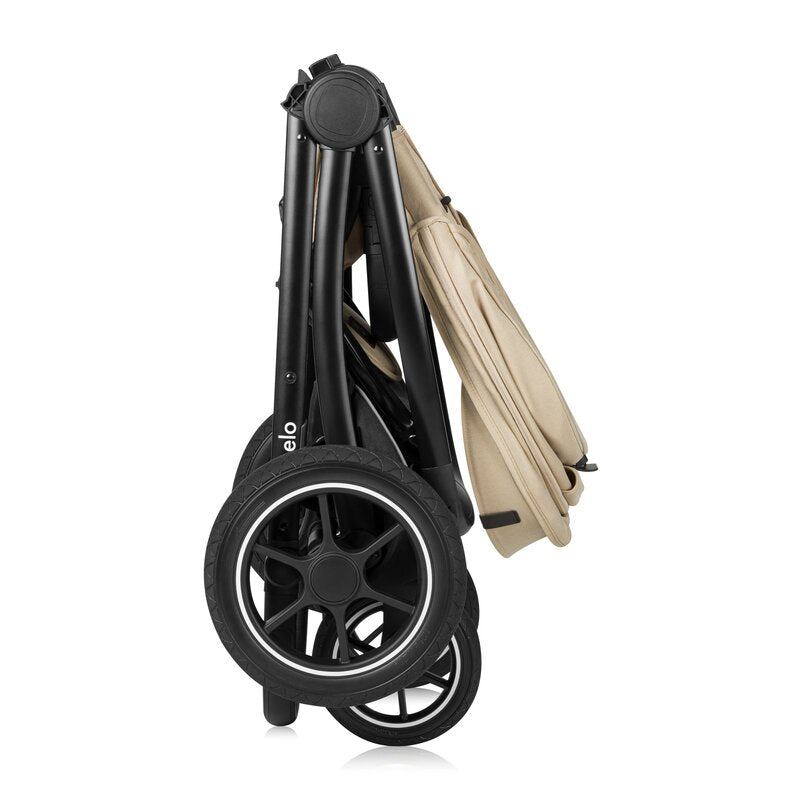 Carucior 3 in 1, Lionelo, Meril, Cu landou de dimensiune XL, Reversibil, Cu scoica auto testata ADAC, Cu accesorii, Pana la 22 kg, Conform cu EN1888-1 EN1888-2, EN1466, Bej