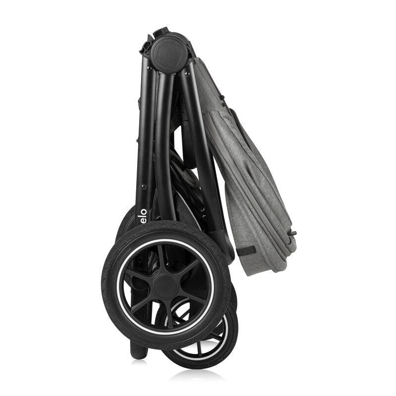 Carucior 3 in 1, Lionelo, Meril, Cu landou de dimensiune XL, Reversibil, Cu scoica auto testata ADAC, Cu accesorii, Pana la 22 kg, Conform cu EN1888-1 EN1888-2, EN1466, Gri