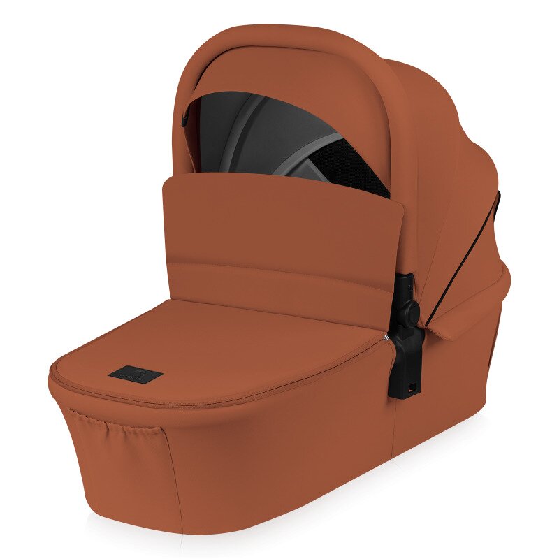Carucior 3 in 1, Lionelo, Mika Plus, Cadru din aluminiu, Cu landou intarit si salteluta moale, Cu scoica auto testata ADAC, Reversibil, Cu sistem de ventilatie 3D, Cu accesorii, Pana la 22 kg, EN1888-1 EN1888-2 EN1466 ECE R129, Maro