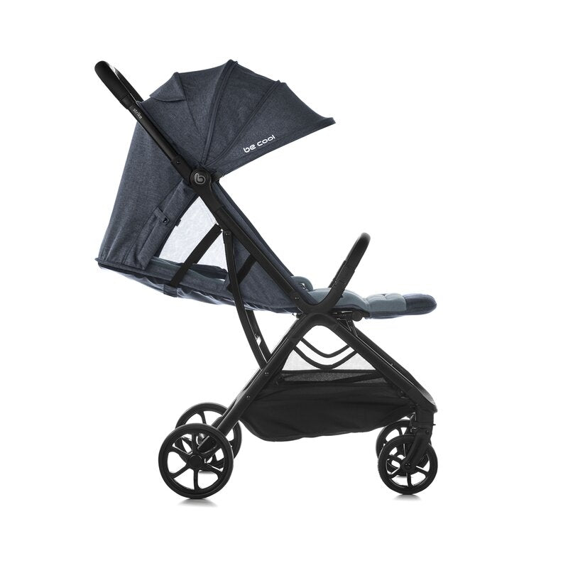 Carucior sport, Be Cool, Strike, Cu pliere automata, Roti cu suspensii, De la nastere pana la 22 Kg, 6.88 Kg, Be Azure