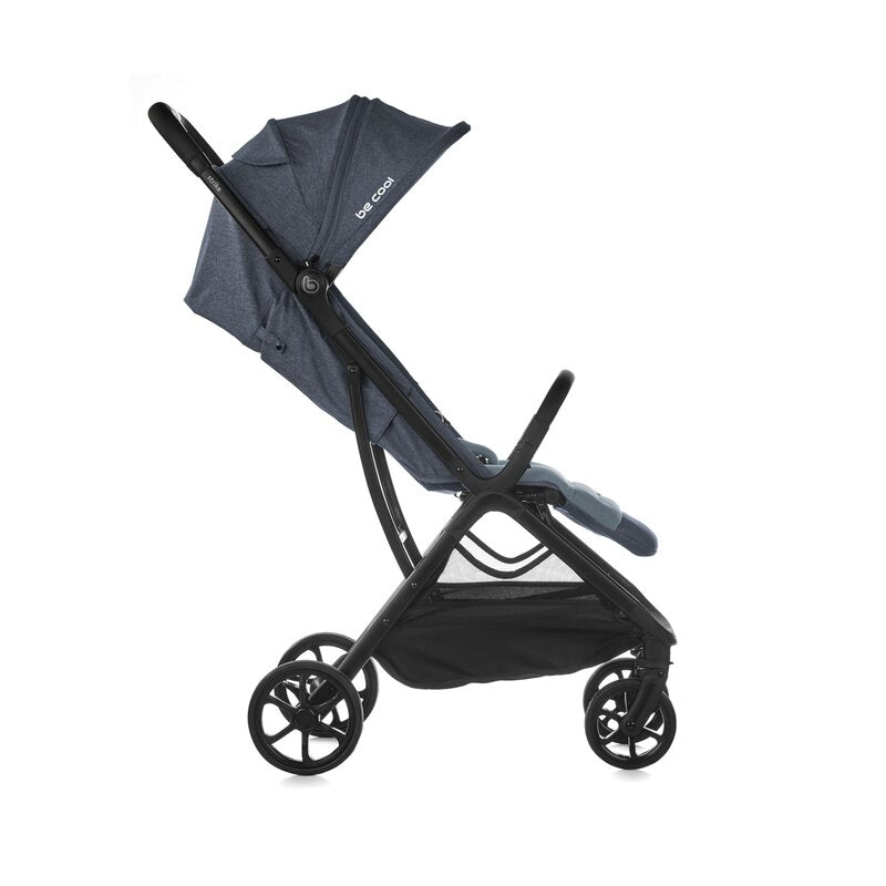 Carucior sport, Be Cool, Strike, Cu pliere automata, Roti cu suspensii, De la nastere pana la 22 Kg, 6.88 Kg, Be Azure