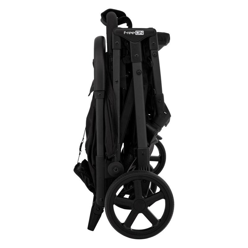 Carucior sport, FreeON, Tao, Pana la 22 Kg, 6.9 Kg, Cu maner pentru transport, Conform cu standardul european EN, Black