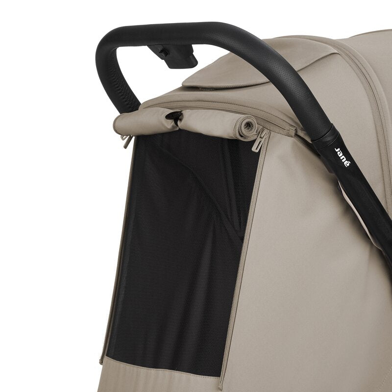 Carucior sport, Jane, Clap 3, Sistem compact de pliere, Cadru din aluminium, De la nastere pana la 26Kg, Conform cu standardul european EN 1888-2:2018+A1:2023, Botanic