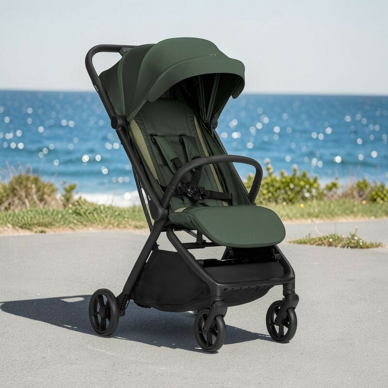 Carucior sport, Jane, Clap 3, Sistem compact de pliere, Cadru din aluminium, De la nastere pana la 26Kg, Conform cu standardul european EN 1888-2:2018+A1:2023, Botanic