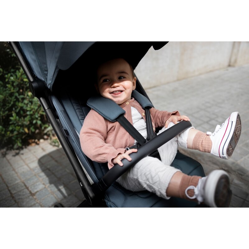 Carucior sport, Jane, Clap 3, Sistem compact de pliere, Cadru din aluminium, De la nastere pana la 26Kg, Conform cu standardul european EN 1888-2:2018+A1:2023, Botanic