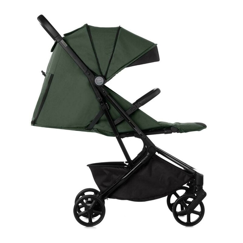 Carucior sport, Jane, Wing, Sistem compact de pliere, Cadru din aluminium, Usor, 6 Kg, De la nastere pana la 22 Kg, Cu geanta transport si husa de ploaie, Conform cu standardul european EN 1888-1:2018+A1:2022, Botanic