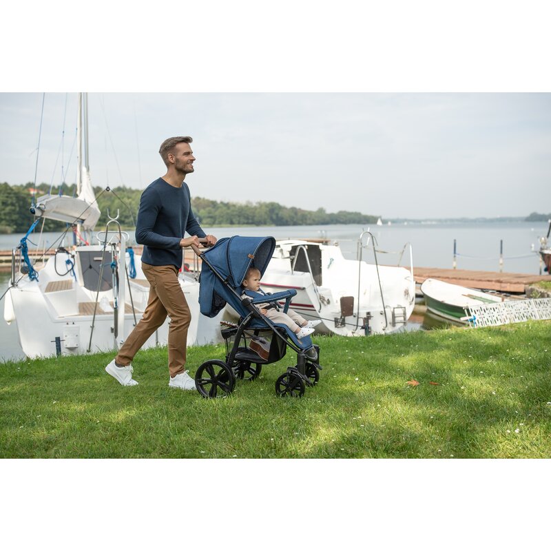 Carucior sport, Lionelo, Annet Plus, De la nastere, Cu accesorii si capotina XXL reglabila, 0 - 22 Kg, Conform cu standardele europene de securitate EN1888-1 si EN1888-2, Bej
