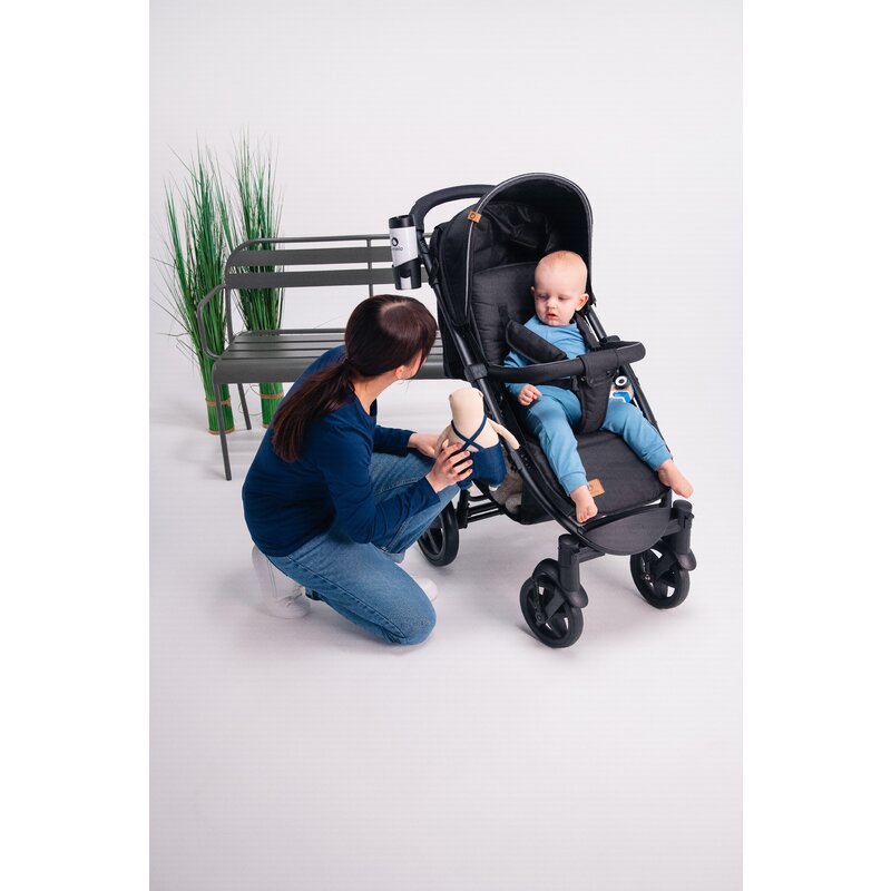 Carucior sport, Lionelo, Annet Plus, De la nastere, Cu accesorii si capotina XXL reglabila, 0 - 22 Kg, Conform cu standardele europene de securitate EN1888-1 si EN1888-2, Bej