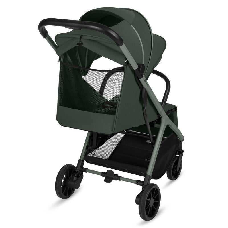 Carucior sport, Lionelo, Cloe Plus, Cu accesorii, Cadru din aluminiu, Pana la 22 kg, Usor, Pliere compacta pentru avion, cu o singura mana, Ideal pentru toate tipurile de suprafete, 6 luni+, Verde