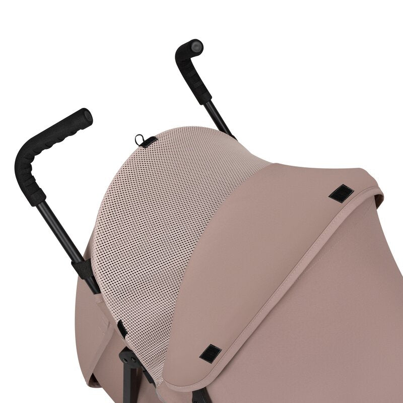 Carucior sport, Lionelo, Elia, Cu plasa de tantari, Suport de picioare reglabil, Spatar ajustabil in 4 pozitii, Capotina XXL, Pliere tip umbrela, Capacitate 15 kg, 6 luni+, EN 1888, Bej Taupe